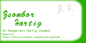 zsombor hartig business card